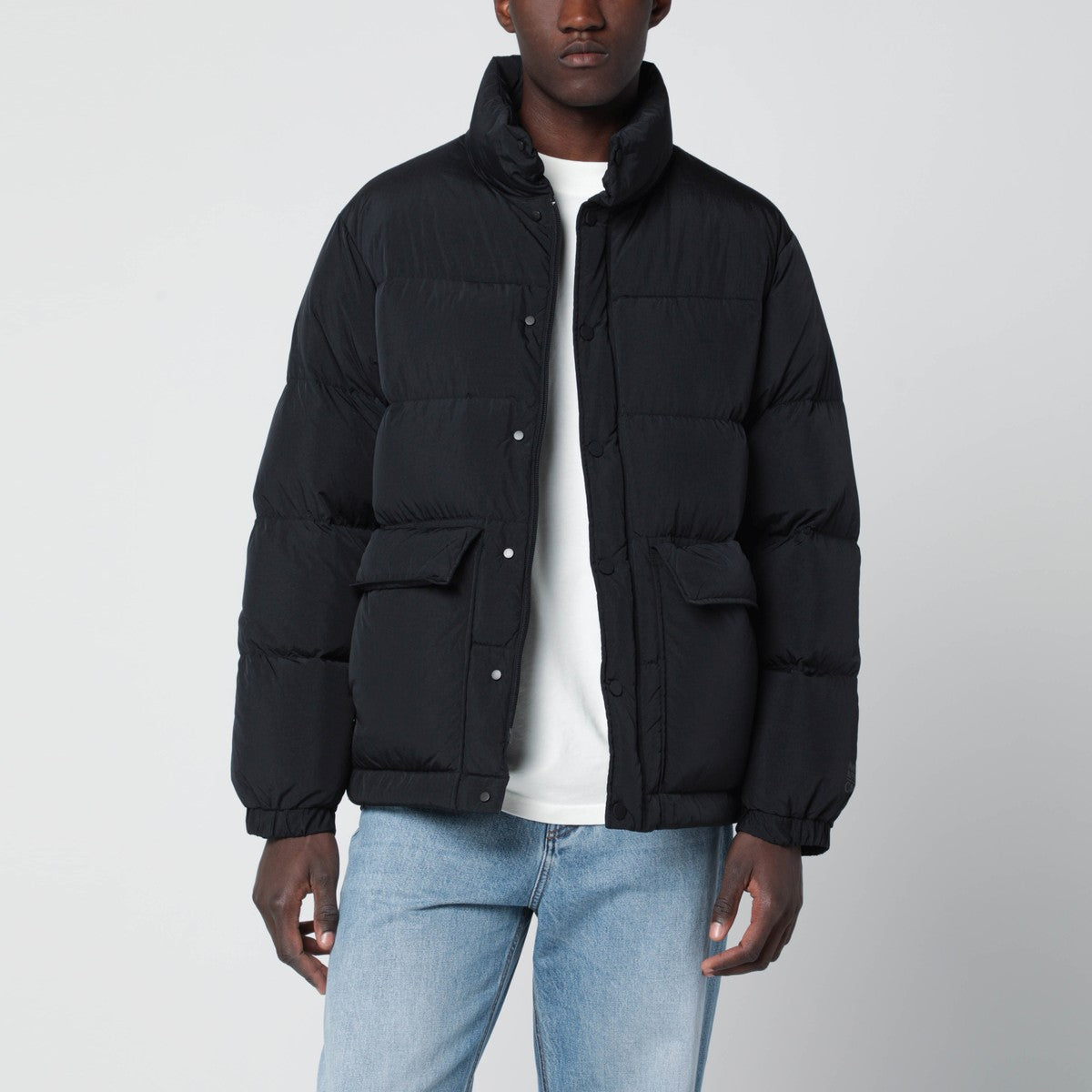 Maison Kitsuné Maison Kitsuné Black nylon down jacket