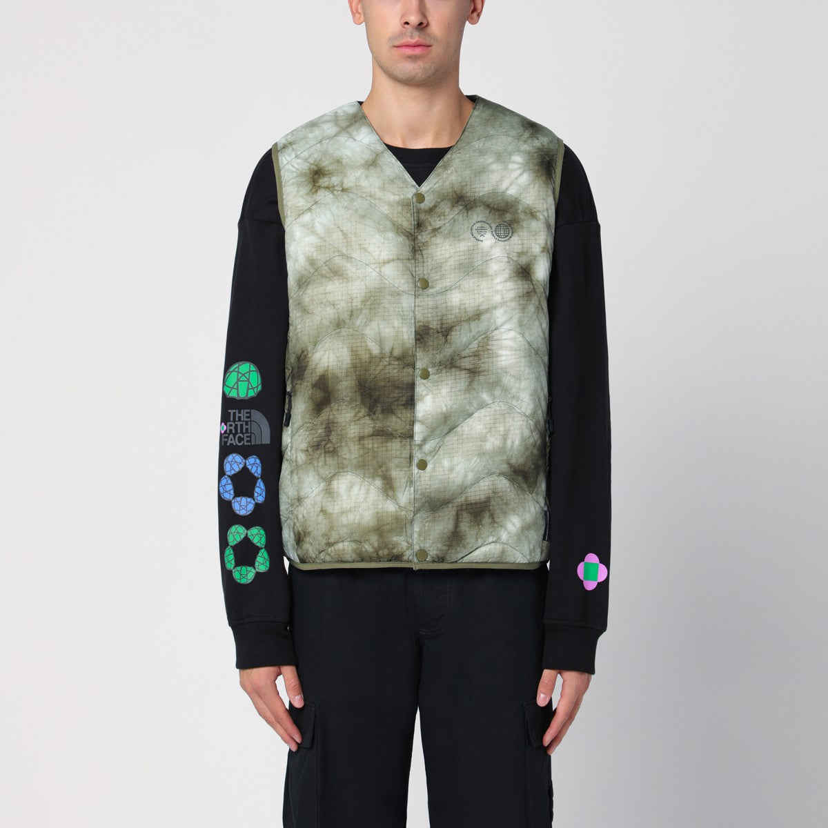 Purple Mountain Observatory Purple Mountain Observatory Camouflage quilted nylon waistcoat