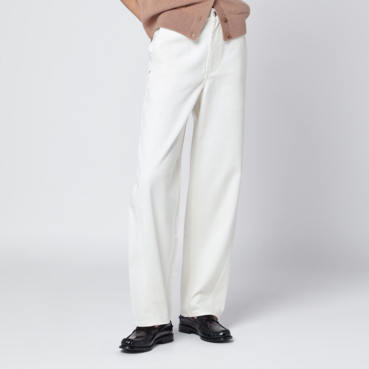 Maison Kitsuné Maison Kitsuné White cotton trousers