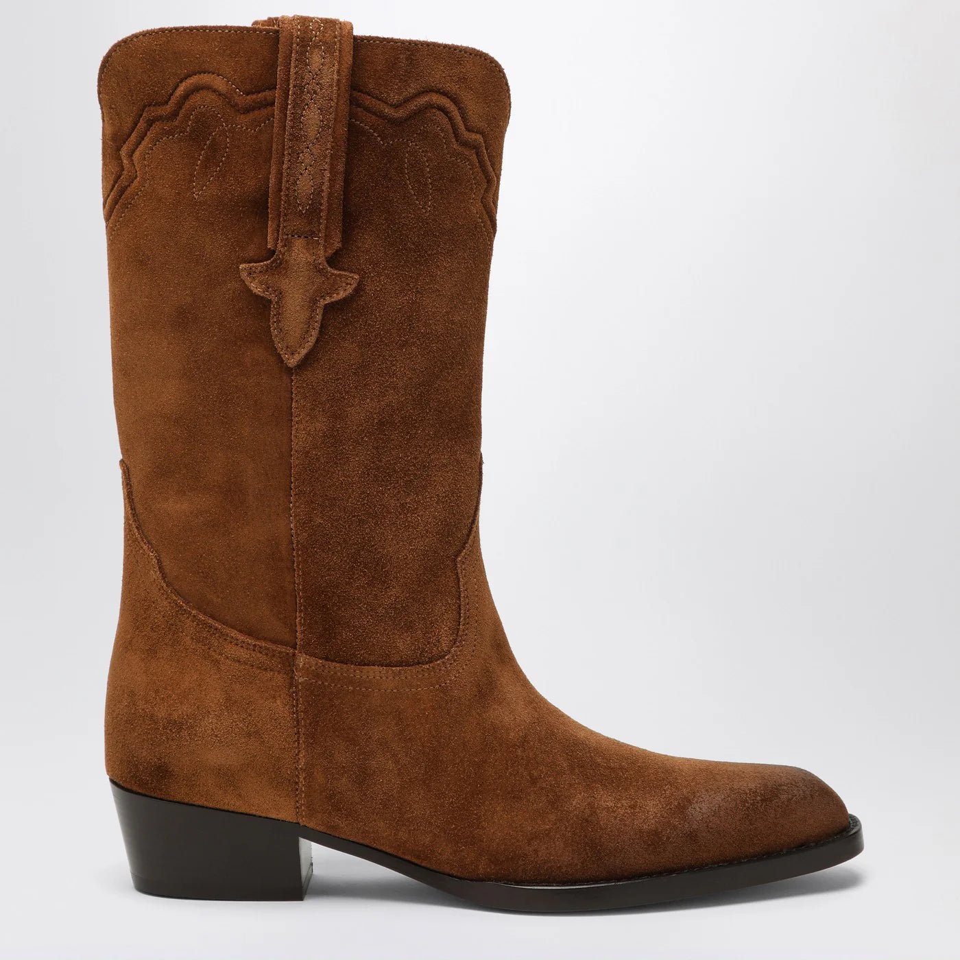 Paris Texas Hilda boots in Cognac suede