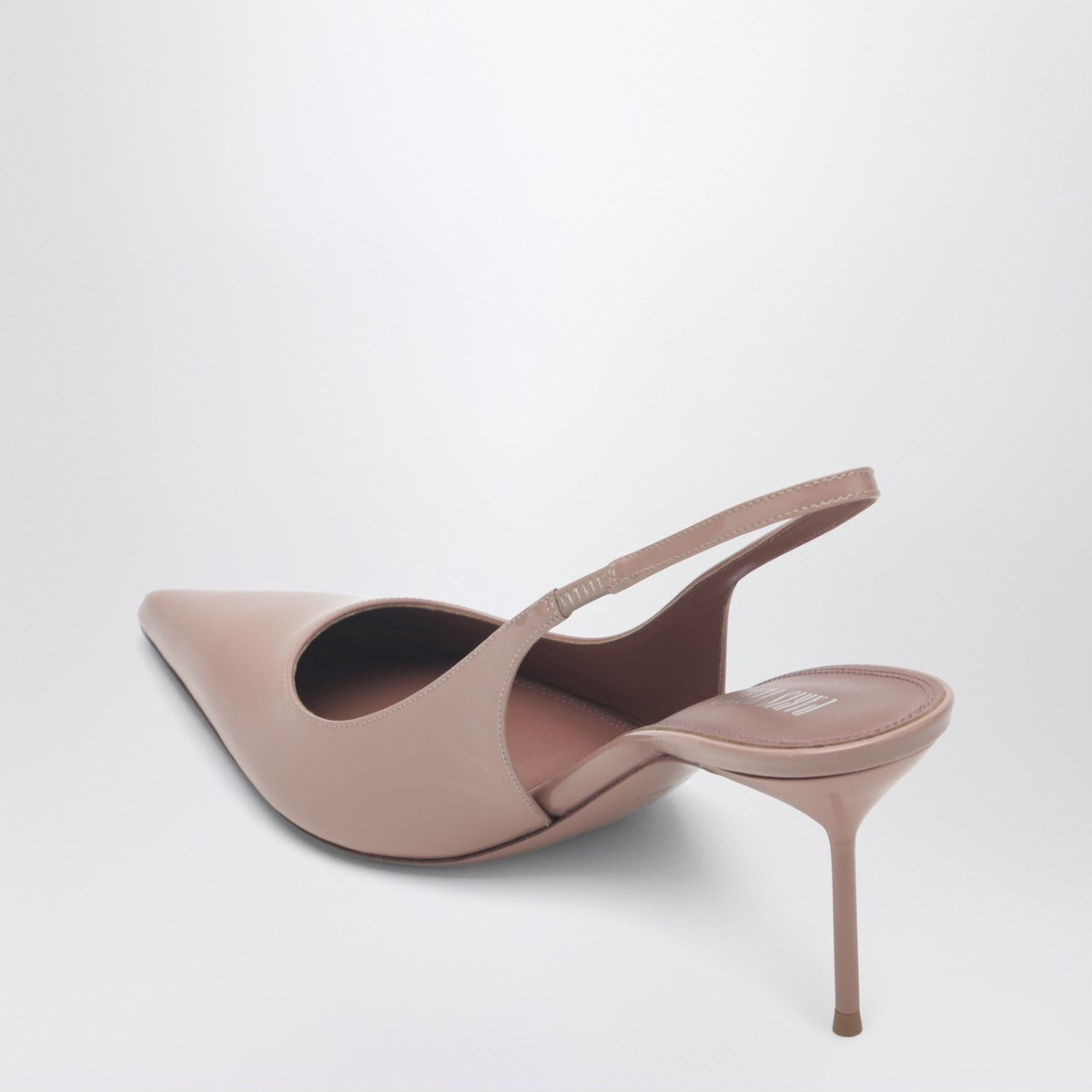 باريس تكساس باريس تكساس ليديا صندل مفتوح من الخلف من الجلد اللامع الوردي