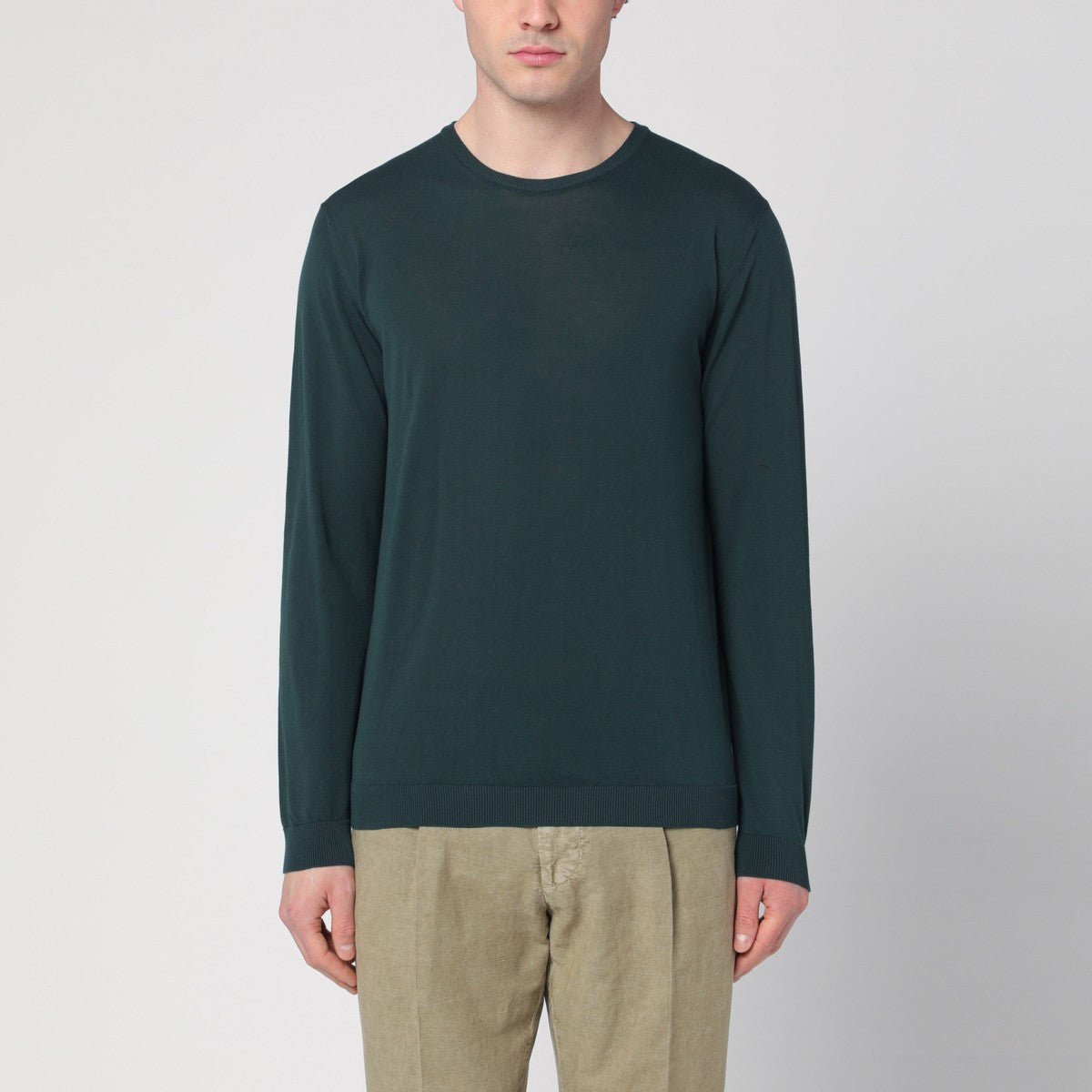 Roberto Collina Roberto Collina Dark green sweater in cotton