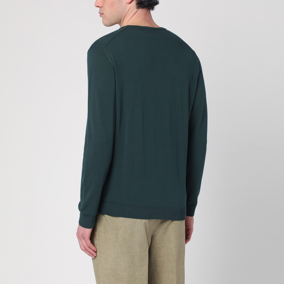 Roberto Collina Roberto Collina Dark green sweater in cotton