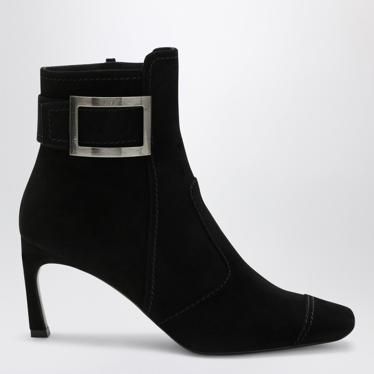 Roger Vivier ROGER VIVIER Black Trompette suede ankle boot
