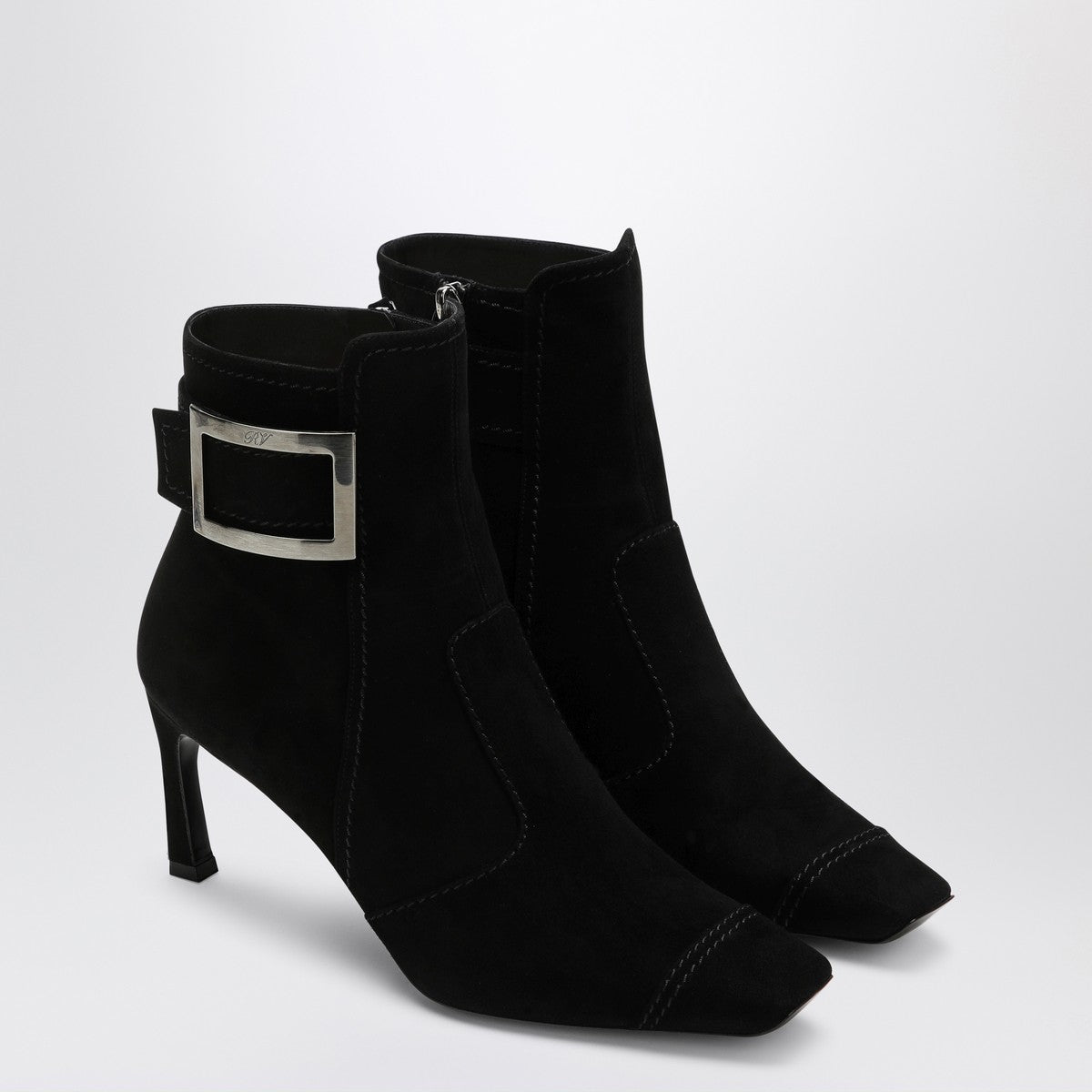 Roger Vivier ROGER VIVIER Black Trompette suede ankle boot