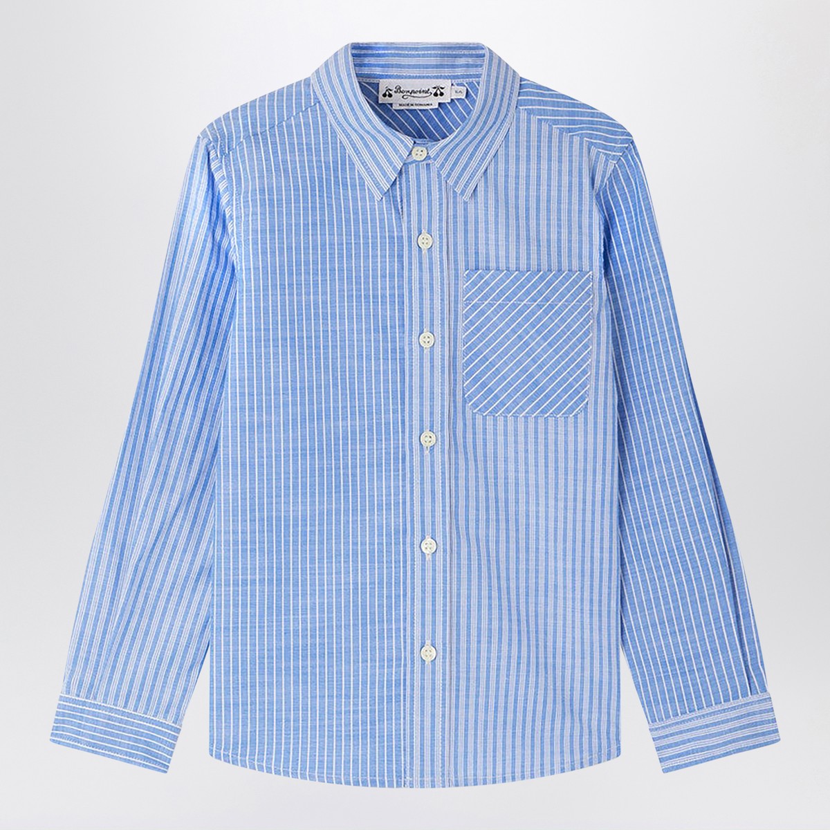 Bonpoint Bonpoint Light blue Tango striped shirt