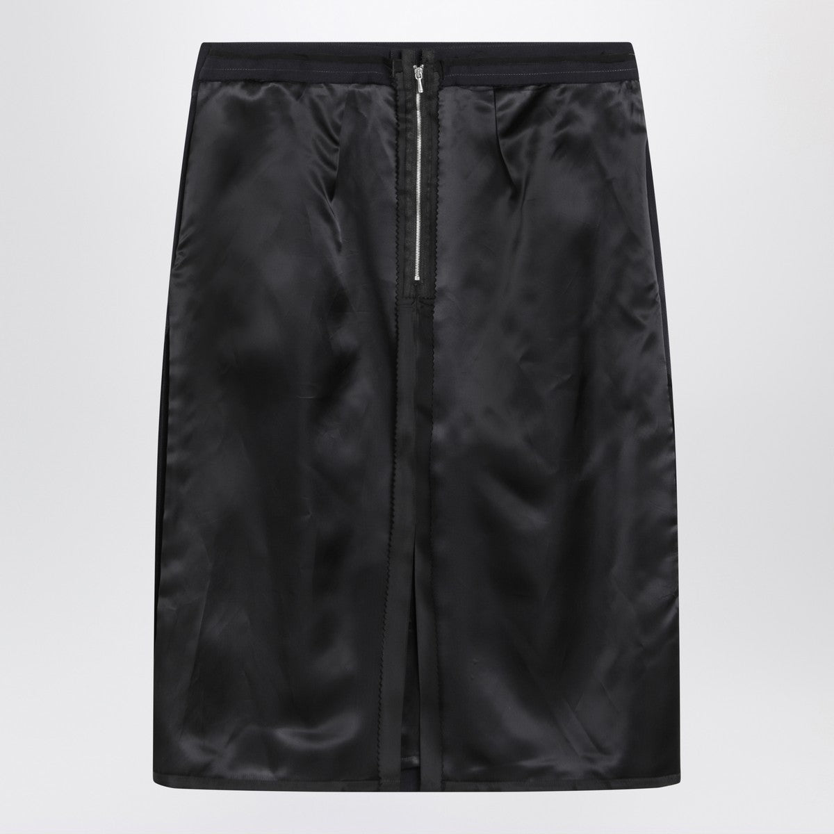 Maison Margiela Maison Margiela Blue skirt with satin side panels
