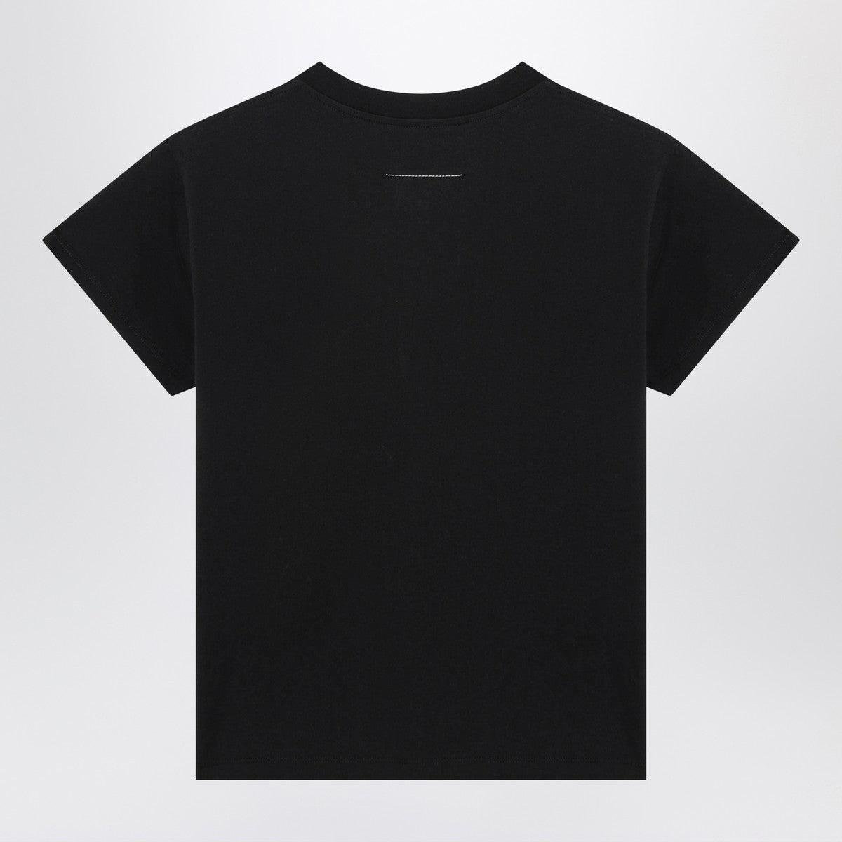 MM6 Maison Margiela MM6 Maison Margiela Black T-shirt with Numeric Signature patch