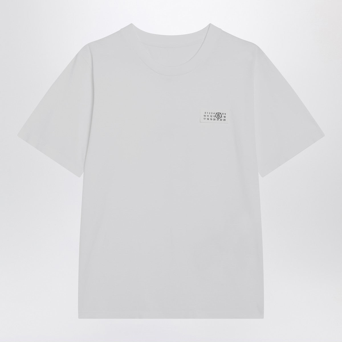 MM6 Maison Margiela MM6 Maison Margiela White T-shirt with Numeric patch