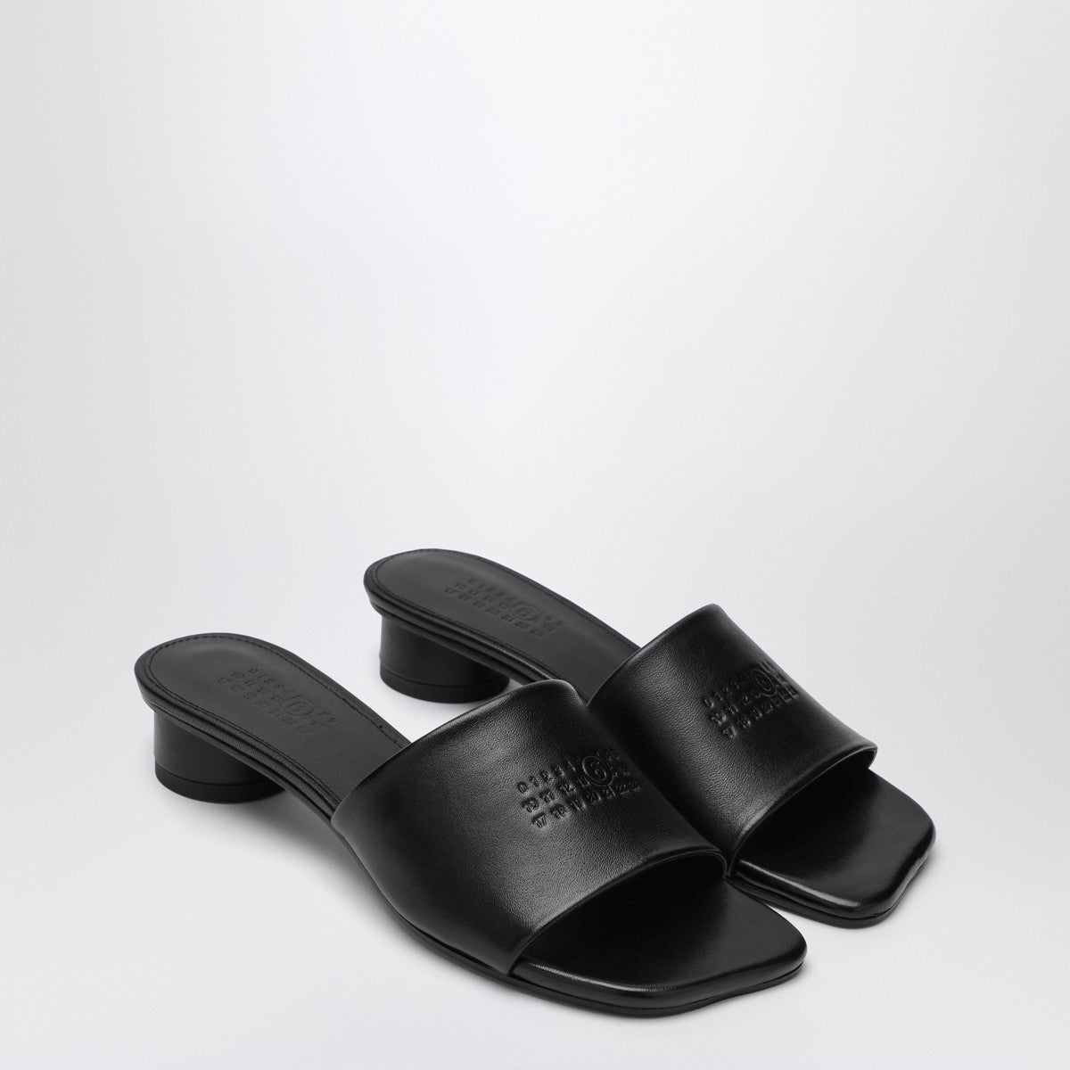 MM6 Maison Margiela MM6 Maison Margiela Black Anatomic sandals with low heel