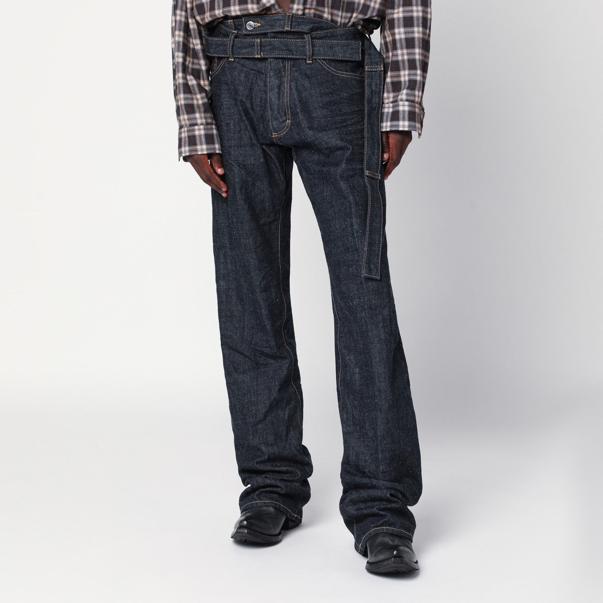 Magliano X D2 Magliano X D2 Dark navy blue jeans with belt