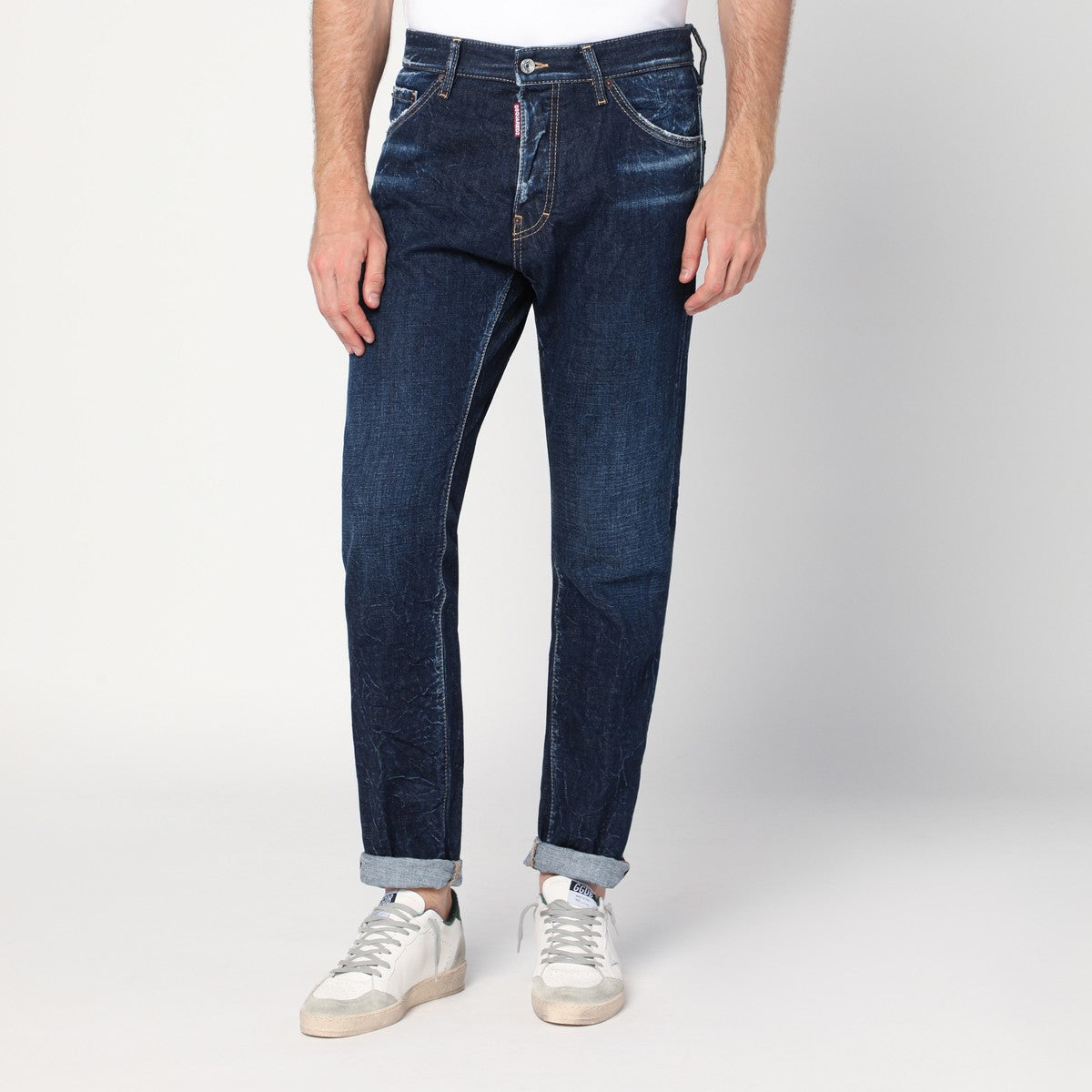 Magliano X D2 Magliano X D2 Slim navy blue washed-effect jeans