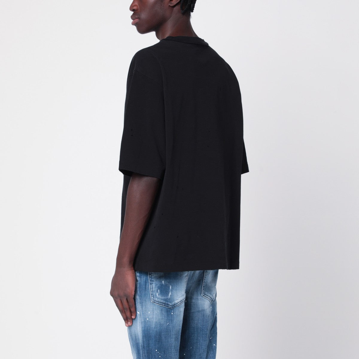 Dsquared2 Dsquared2 Black cotton T-shirt with logo