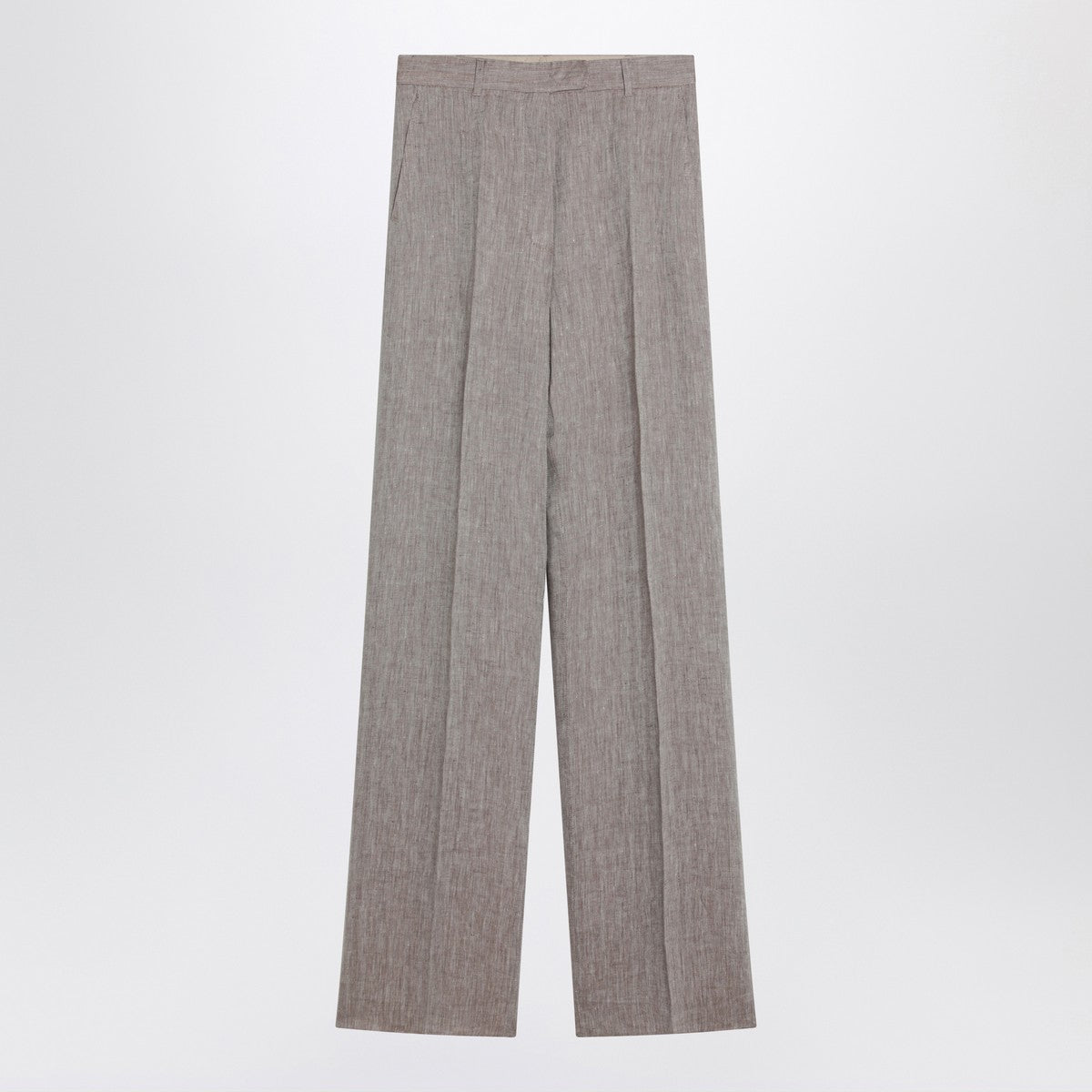 Max Mara Studio Max Mara Studio Beige straight linen pants