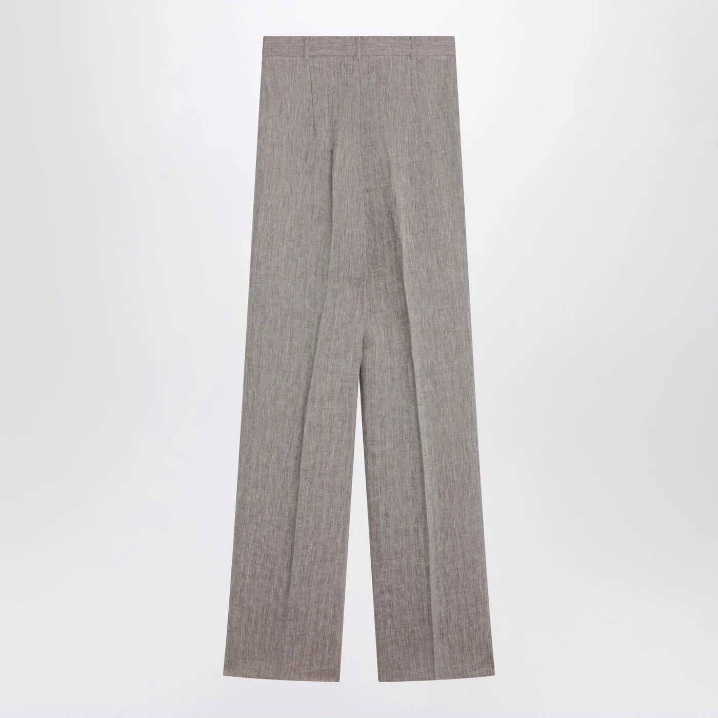 Max Mara Studio Beige straight linen pants