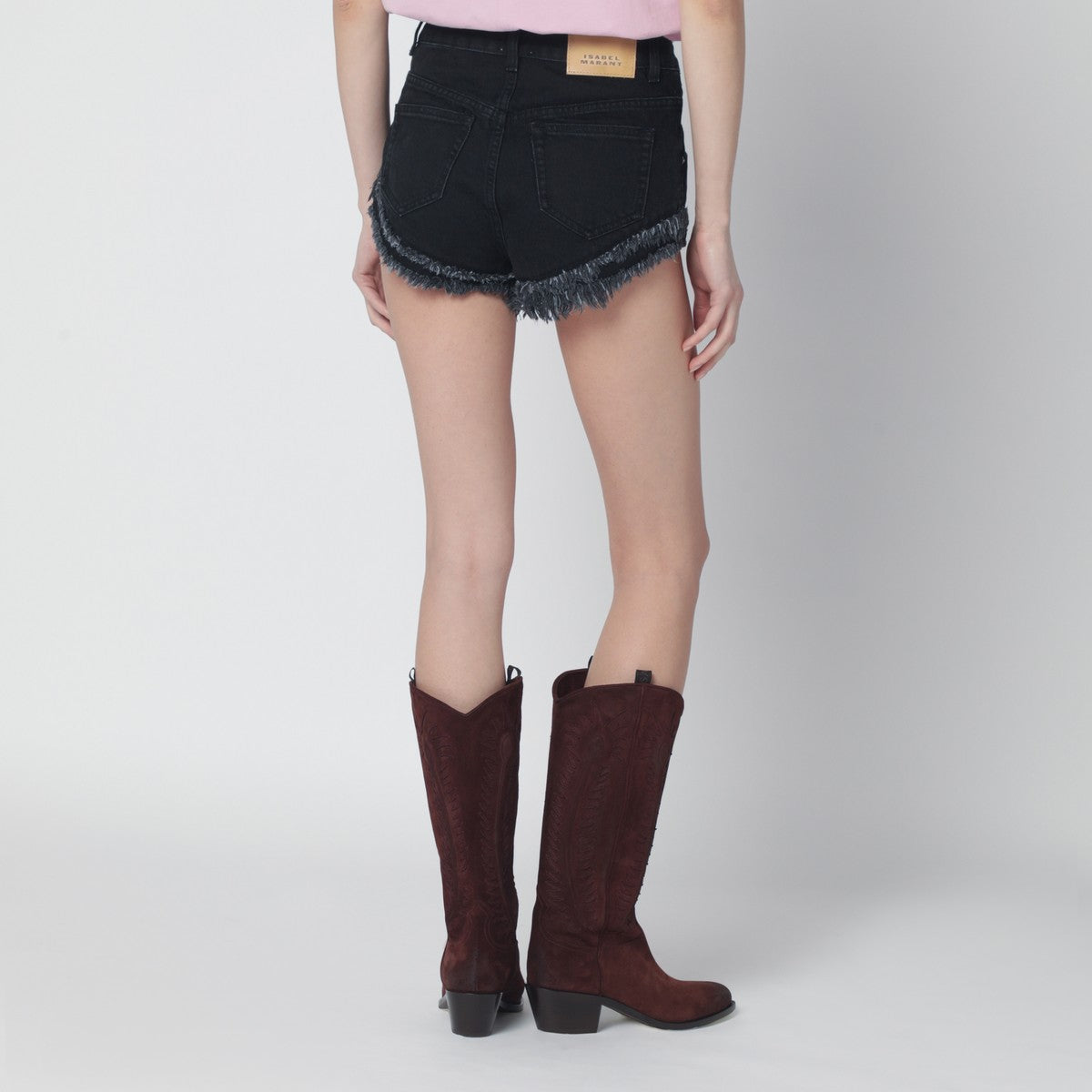 شورت جينز أسود مغسول من إيزابيل مارانت (إيزابيل مارانت)