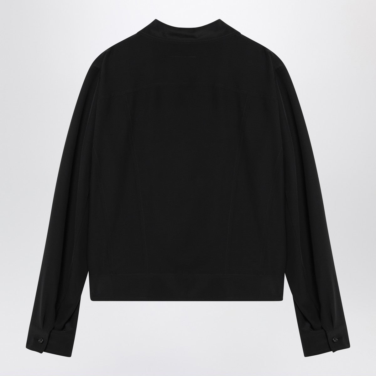 MM6 Maison Margiela MM6 Maison Margiela Black zip-up silk jacket