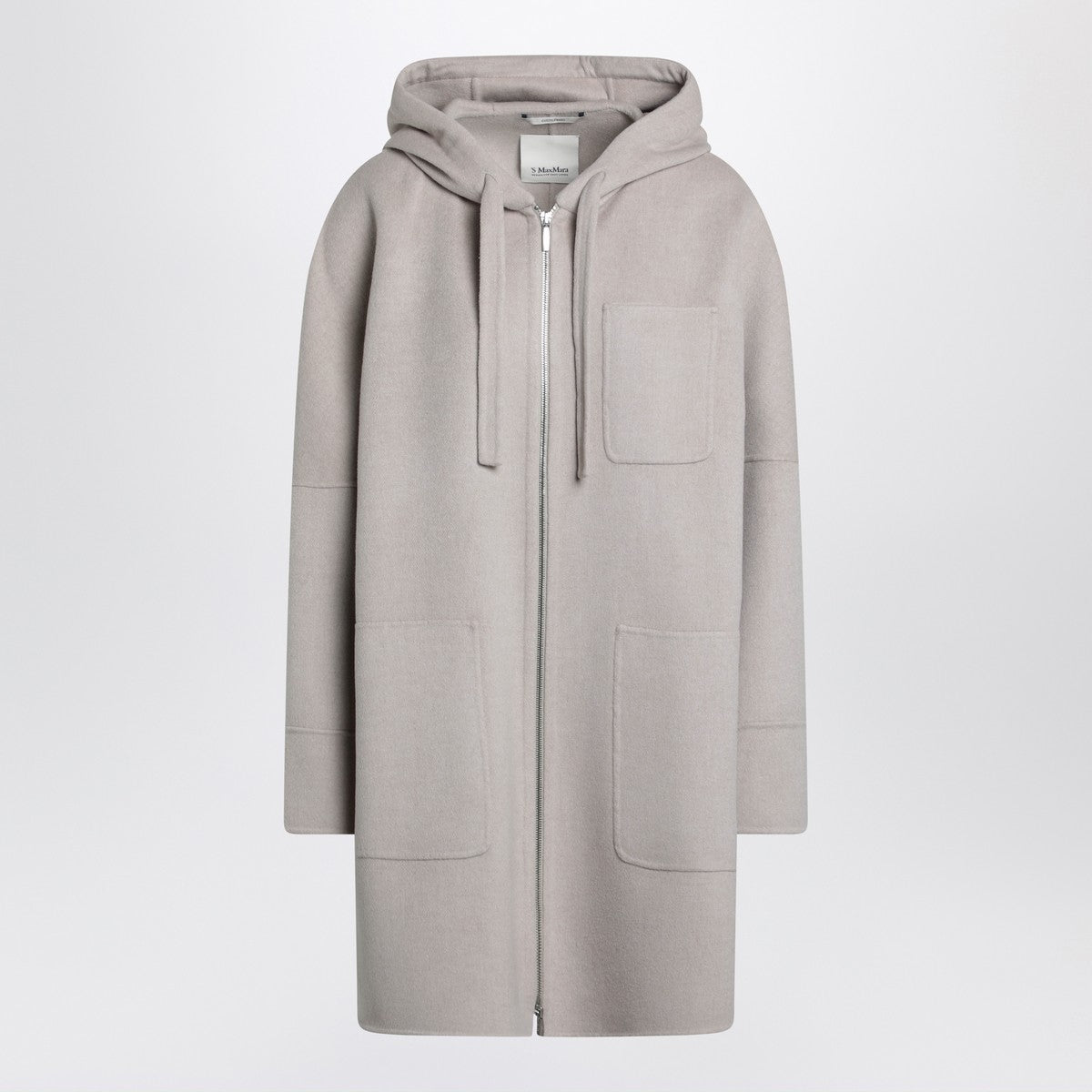 S Max Mara Beige hooded coat