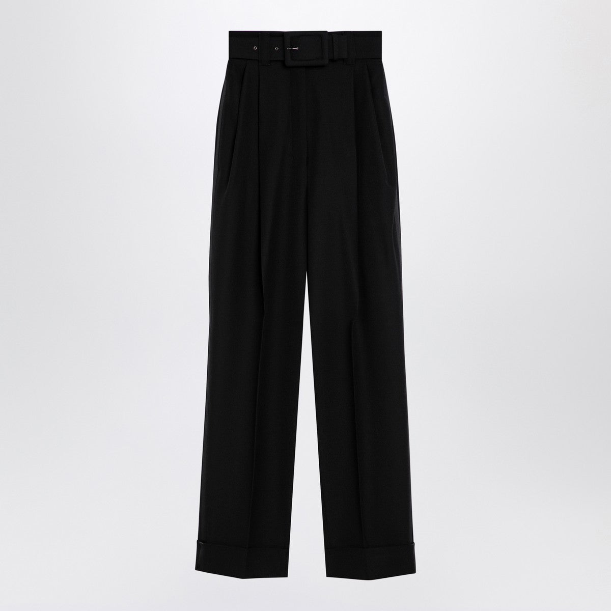 Max Mara Pianoforte Max Mara Pianoforte Black Grain de Poudre wool trousers