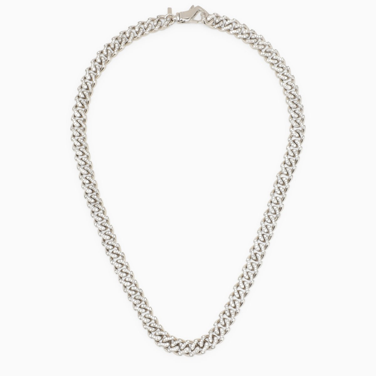 Emanuele Bicocchi Emanuele Bicocchi 925 silver chain necklace with crystals