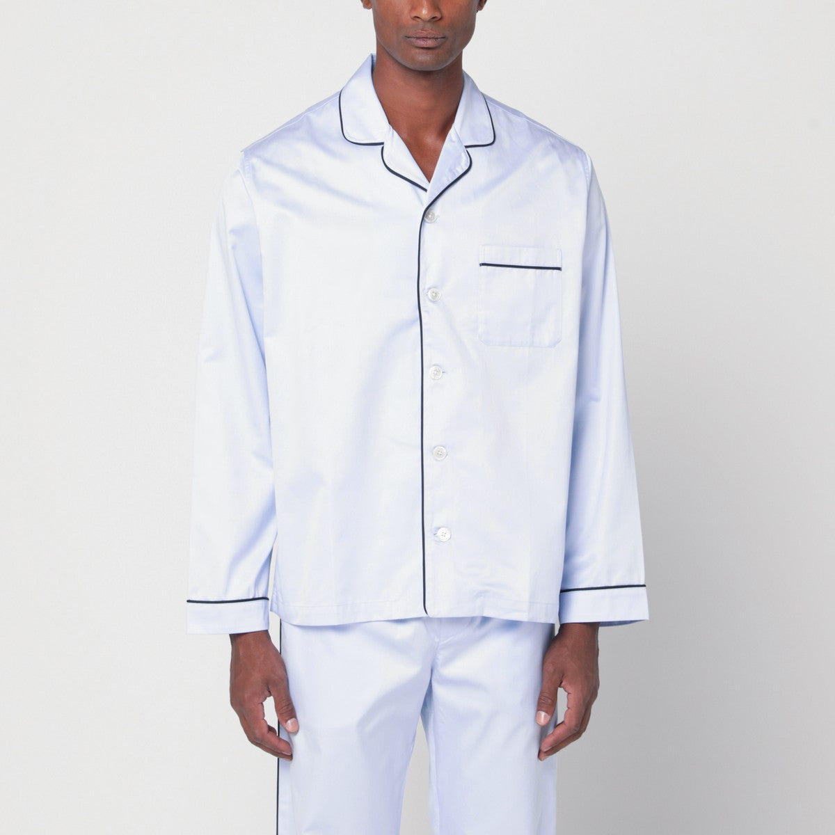 Tekla Tekla Light blue pyjama shirt