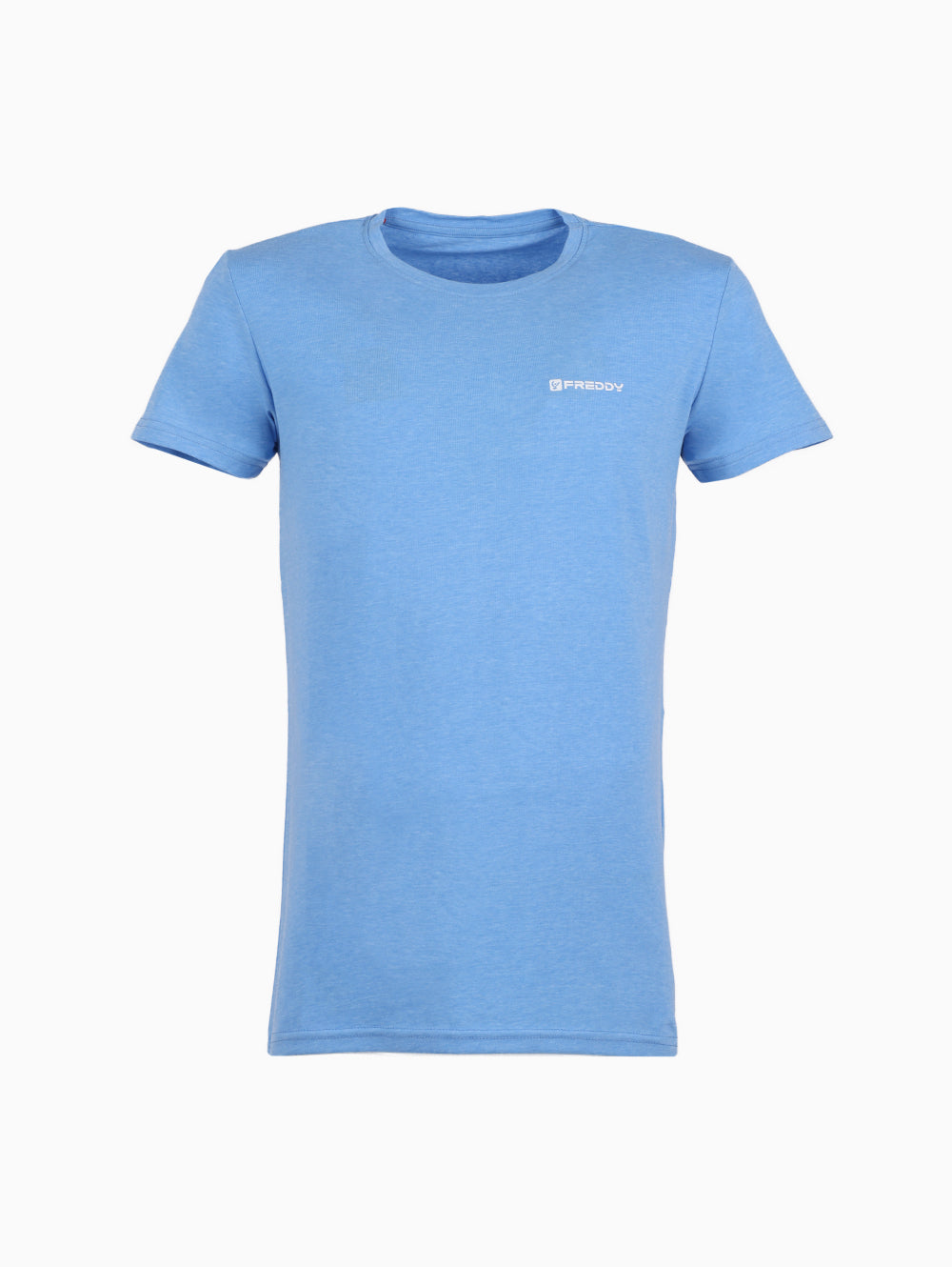 Freddy Men’s Blue Round Neck T-Shirt – Front View