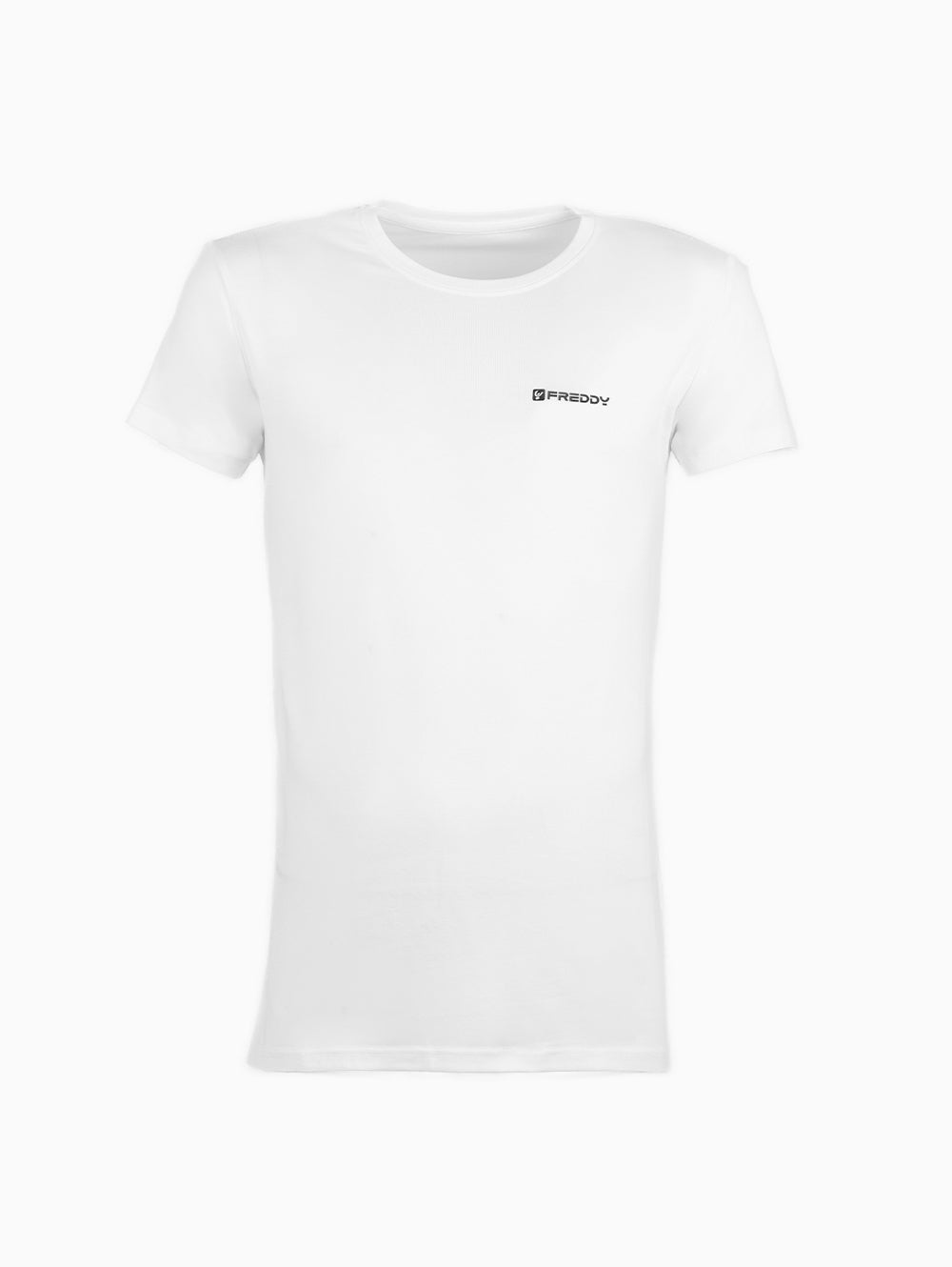 Freddy White Round Neck T-Shirt – Men’s Slim Fit