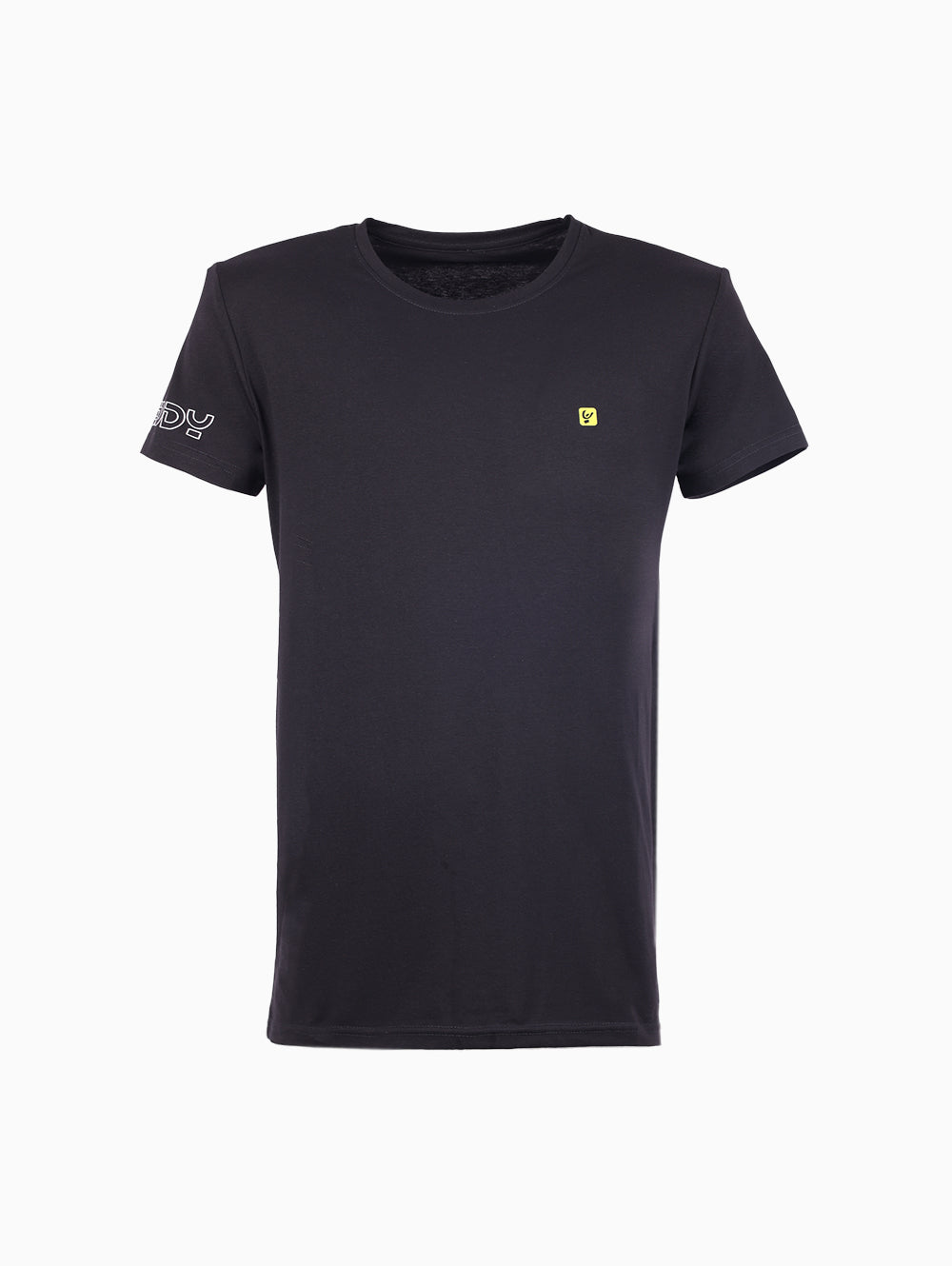 Freddy Black Round Neck T-Shirt Front View