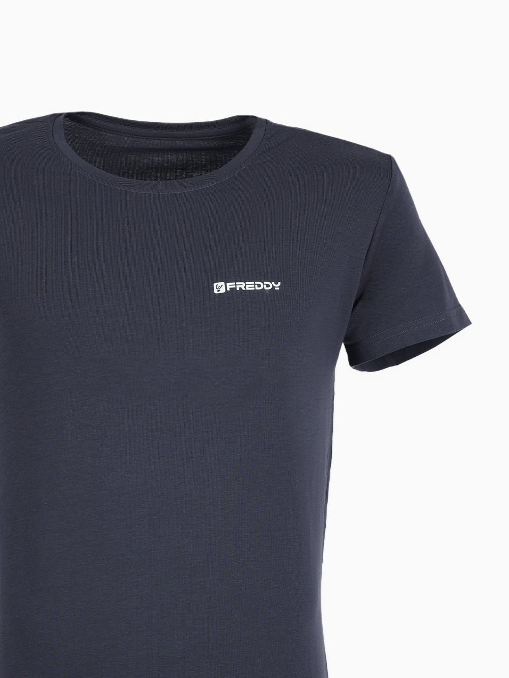 Freddy Round Neck T-Shirt Black – Men’s Cotton Tee - Logo Detail