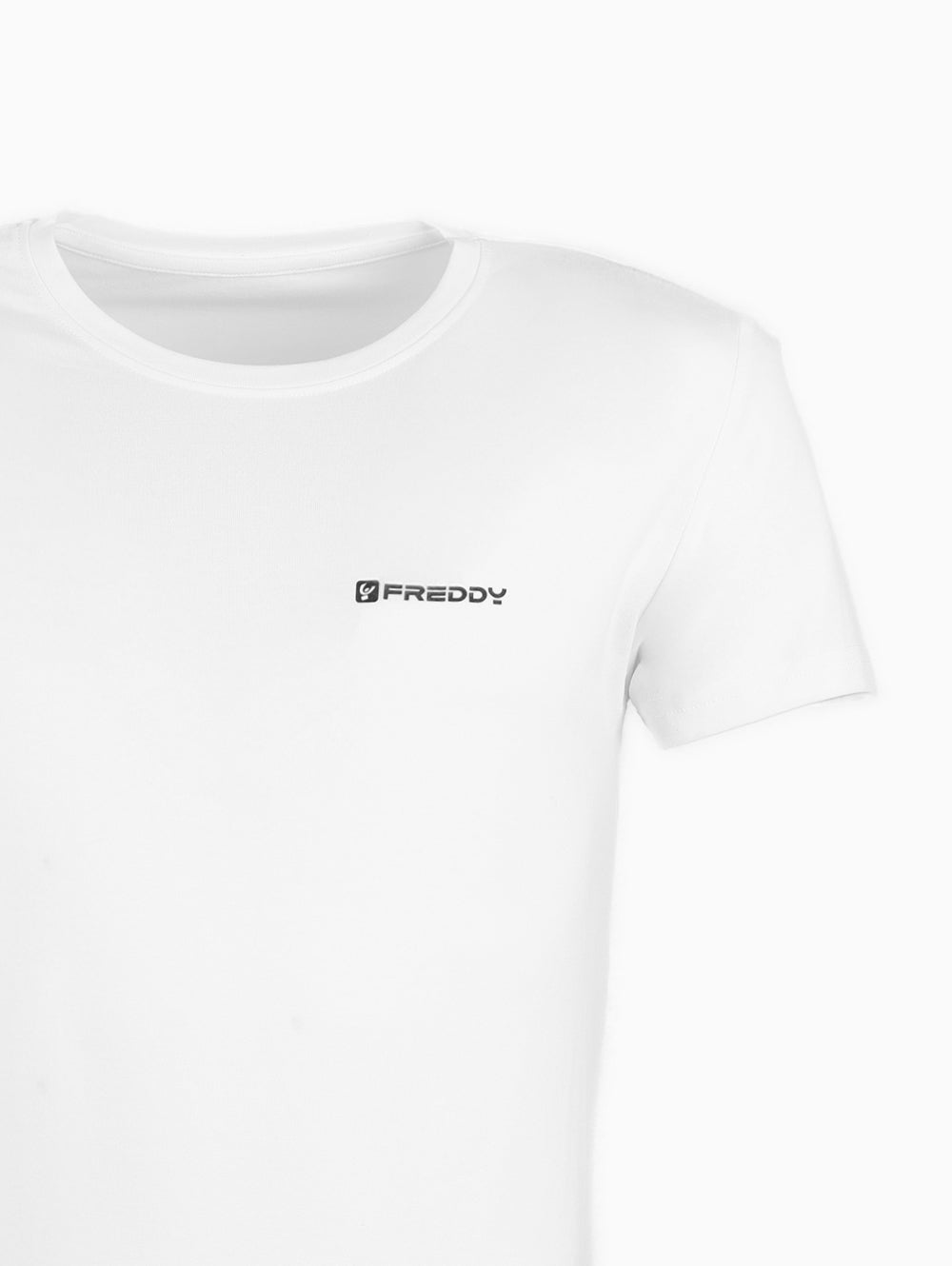 Freddy White Round Neck T-Shirt – Men’s Slim Fit