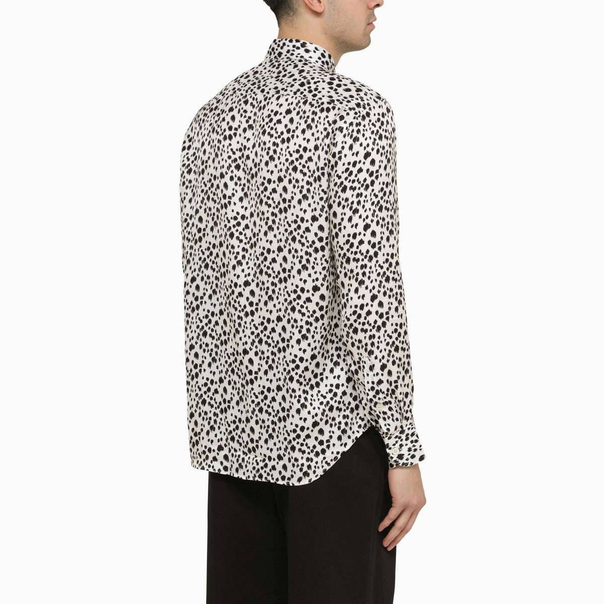 PT Torino PT Torino White viscose striped shirt