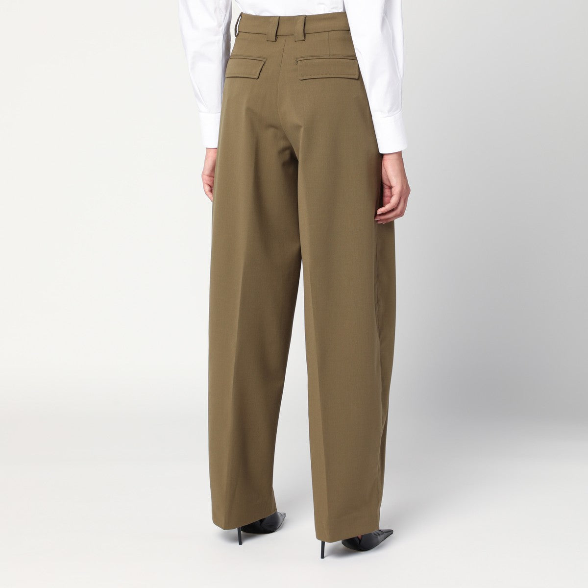TheLatest TheLatest Taupe wool blend trousers