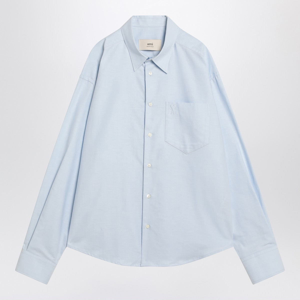 Ami Paris Ami Paris Ami De Coeur light blue shirt