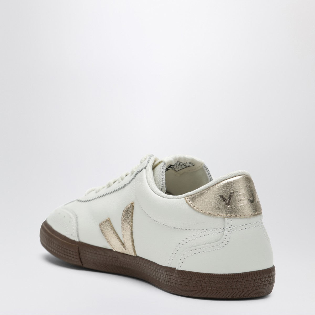 VEJA Volley sneakers in white/platinum leather