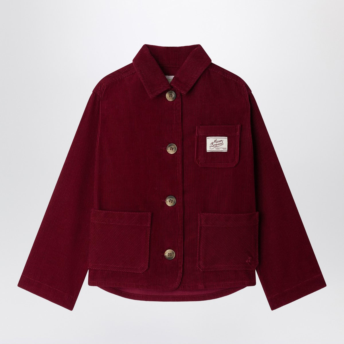 Bonpoint Bonpoint Corduroy Edith jacket with embroidered cherry