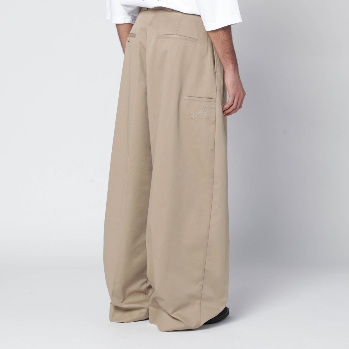 Willy Chavarria Willy Chavarria Cholo beige chino trousers