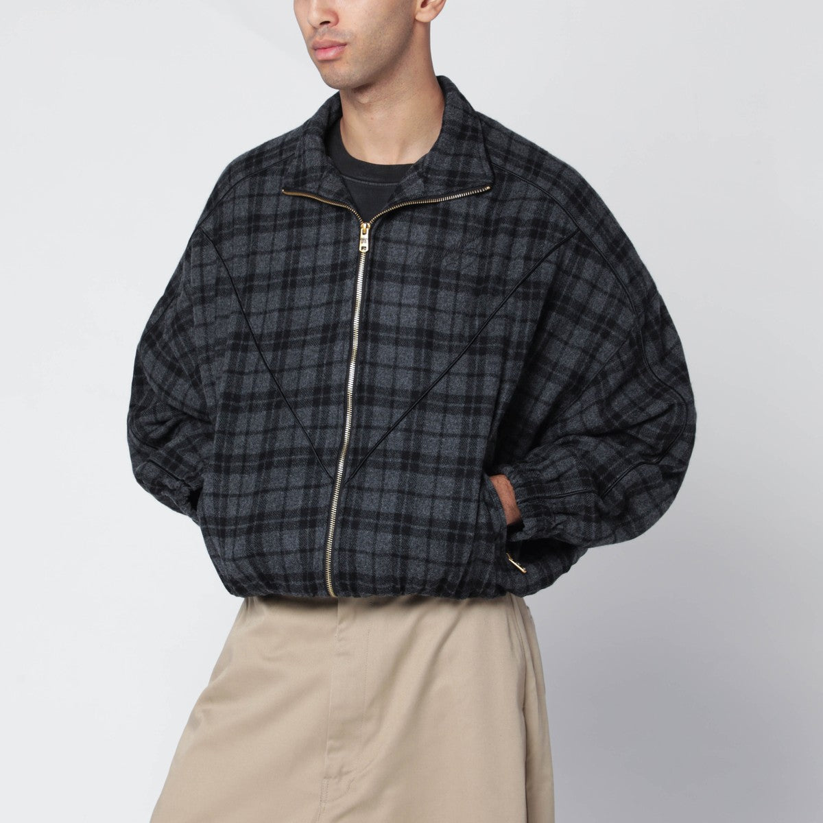 Willy Chavarria Willy Chavarria Quilted wool bomber jacket