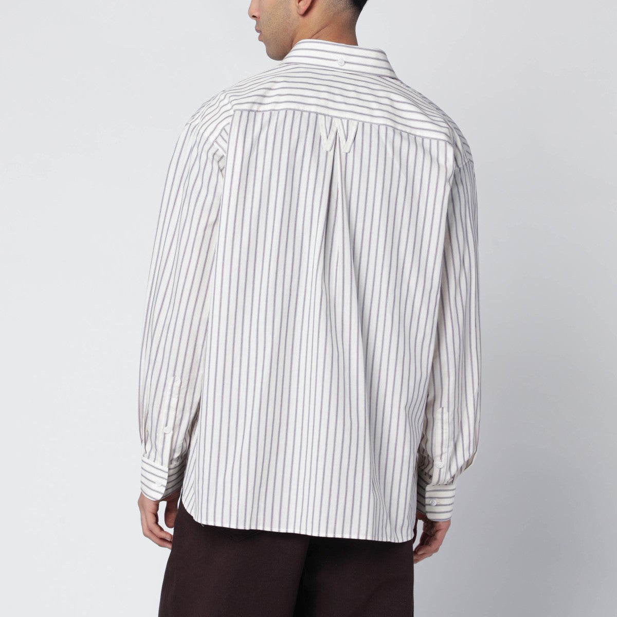 Willy Chavarria Willy Chavarria Veterano striped cotton shirt