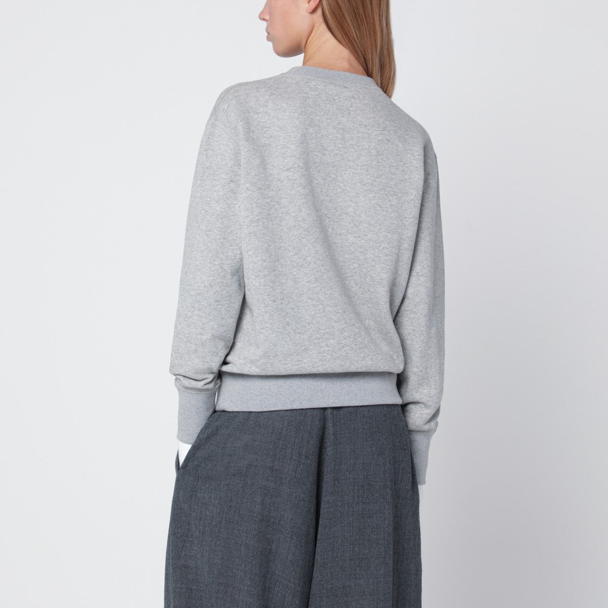 Darkpark DARKPARK Grey melange cashmere blend sweatshirt