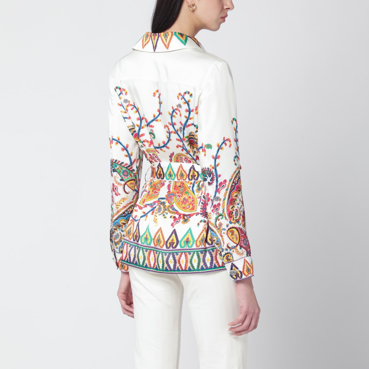 Etro ETRO Paisley-print belted shirt jacket