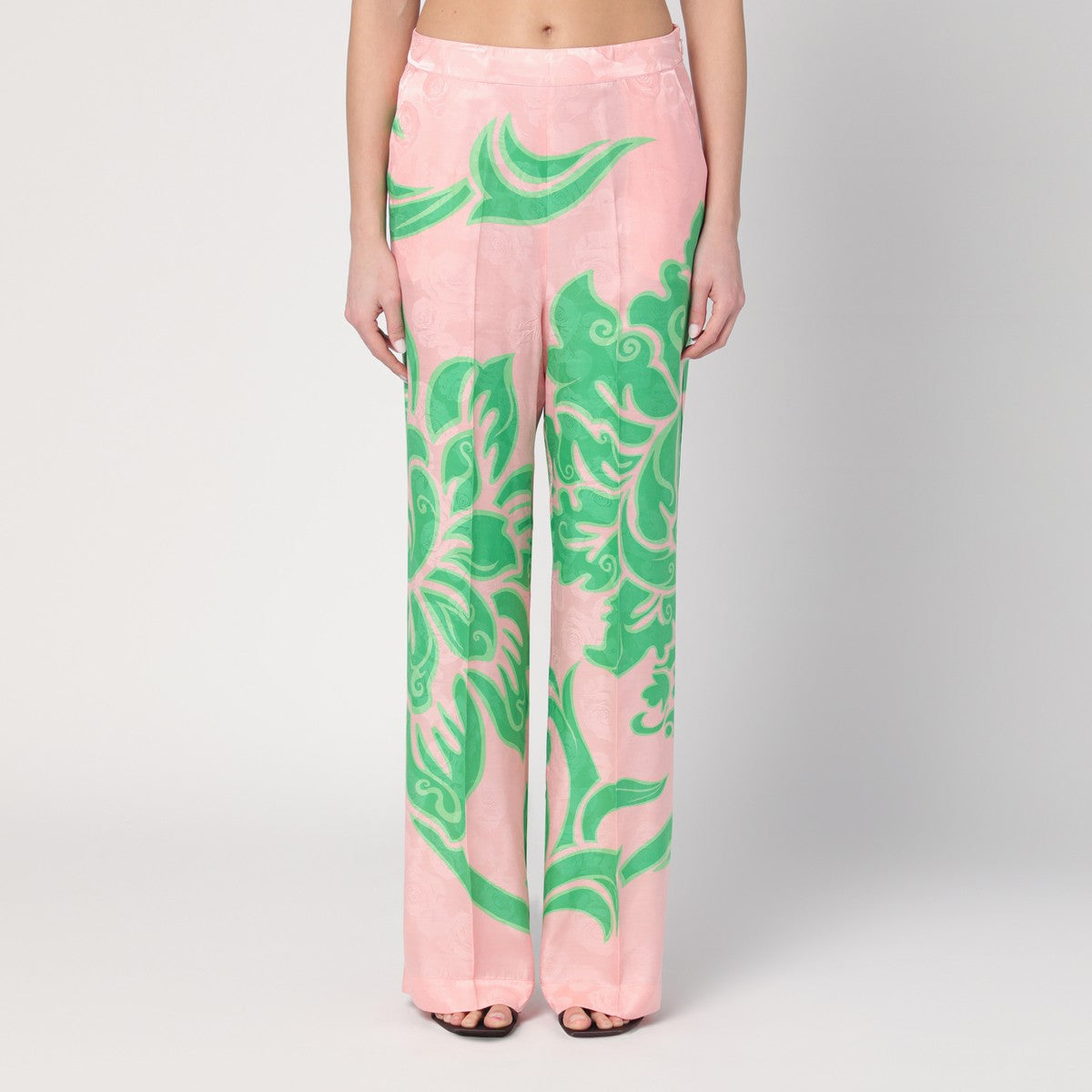 Etro ETRO Wide printed trousers in silk blend