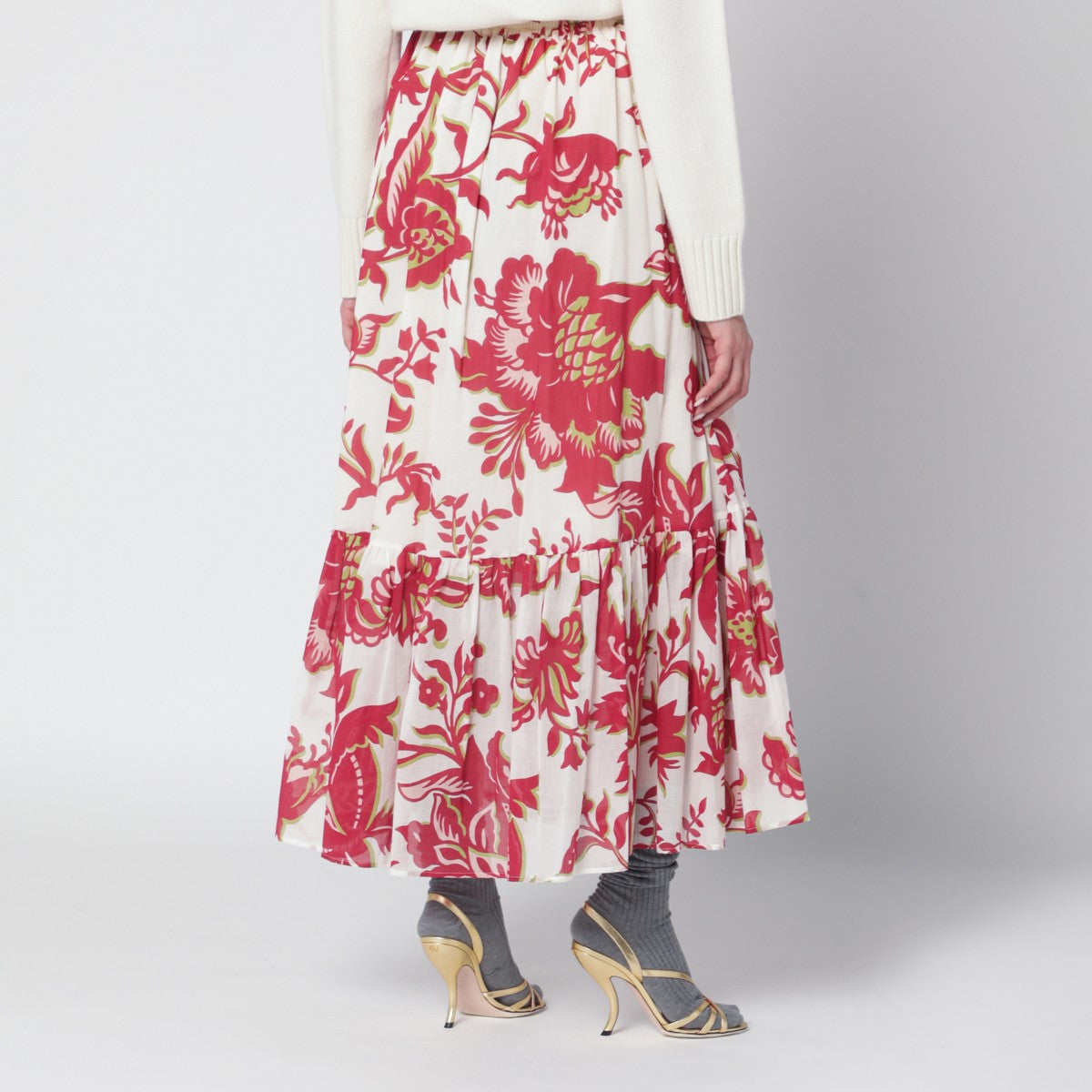 Etro ETRO White skirt with floral print