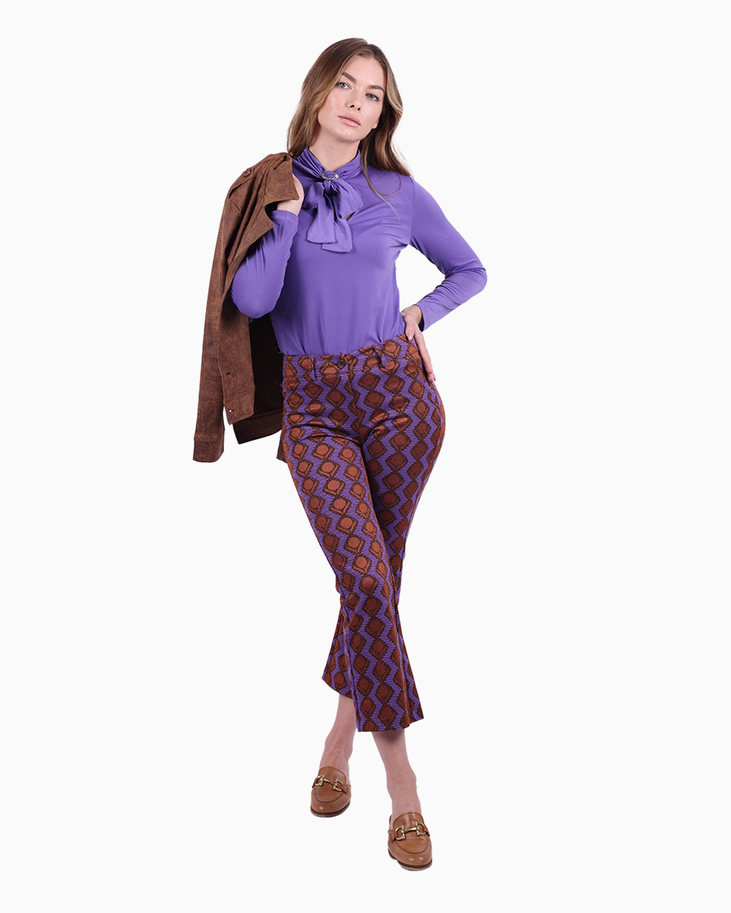 Siste’s Jacquard Trousers – Designer Women’s Pants