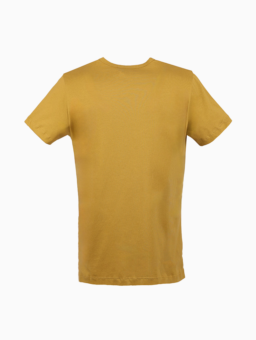 Back view of Reign Italia Mustard T-Shirt in premium cotton
