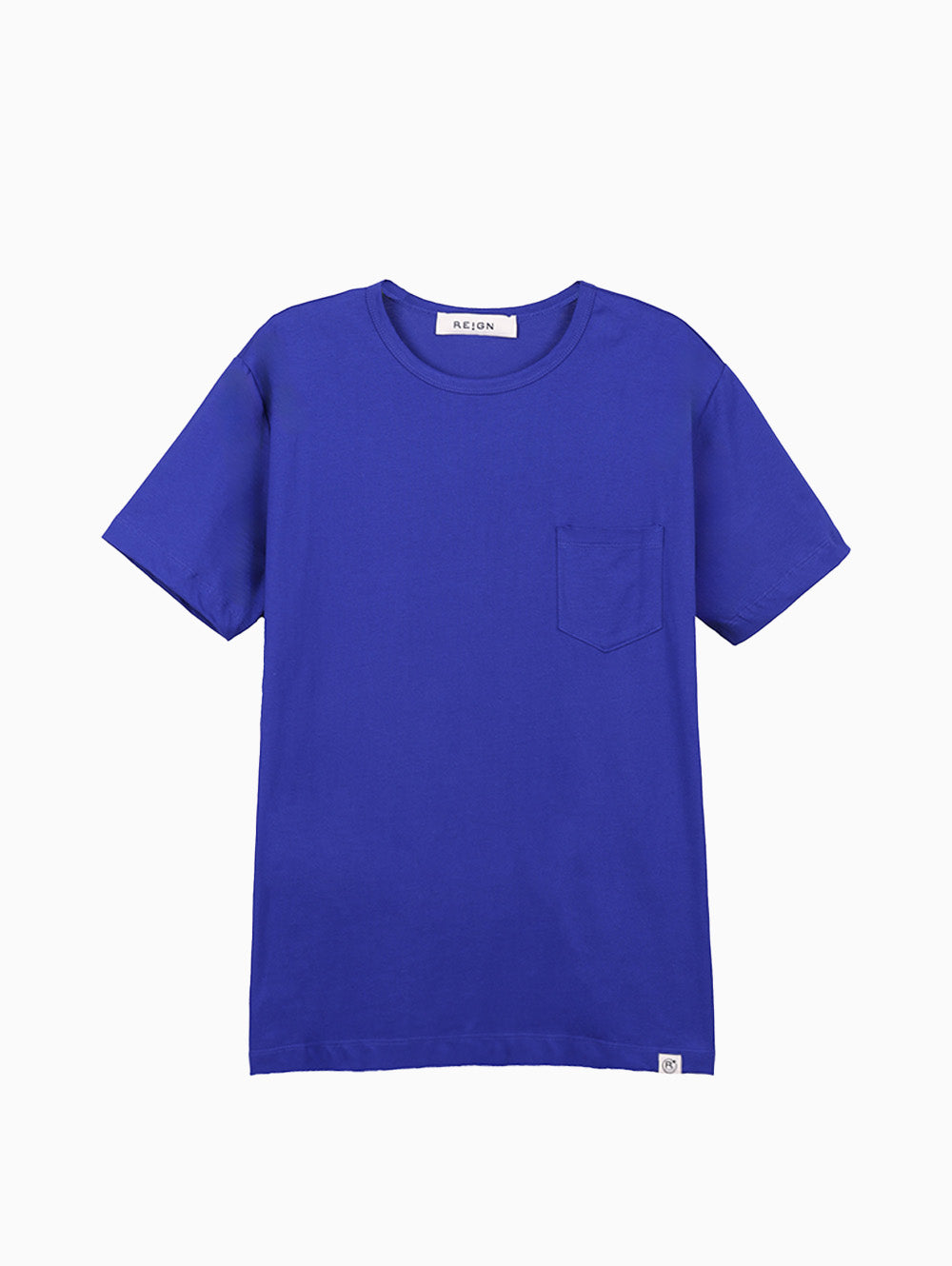 Reign Italia Royal Blue T-Shirt with Pocket – Front View