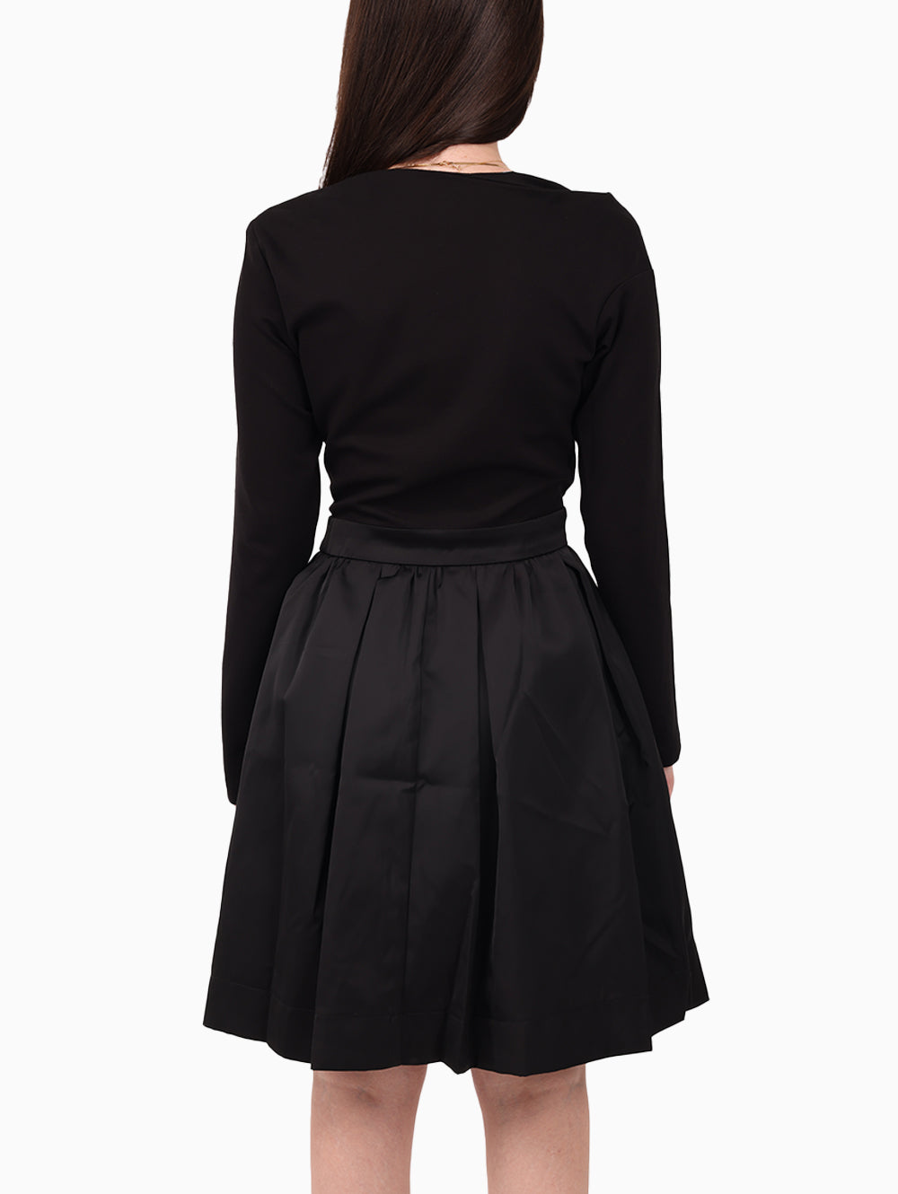 cop copine rabacop navy dress back view luxe marca