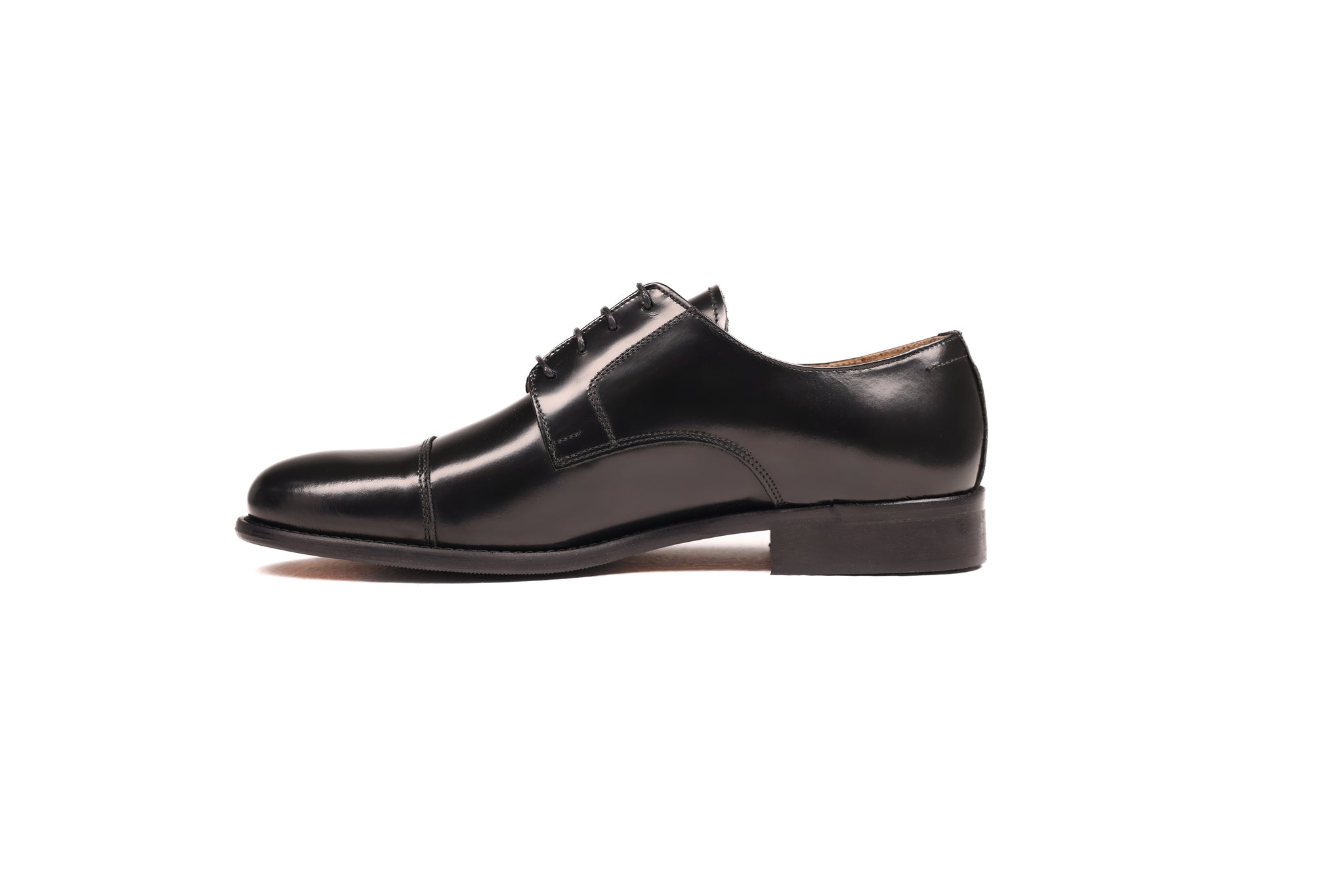 Bardigiani Black Leather Derby Shoes