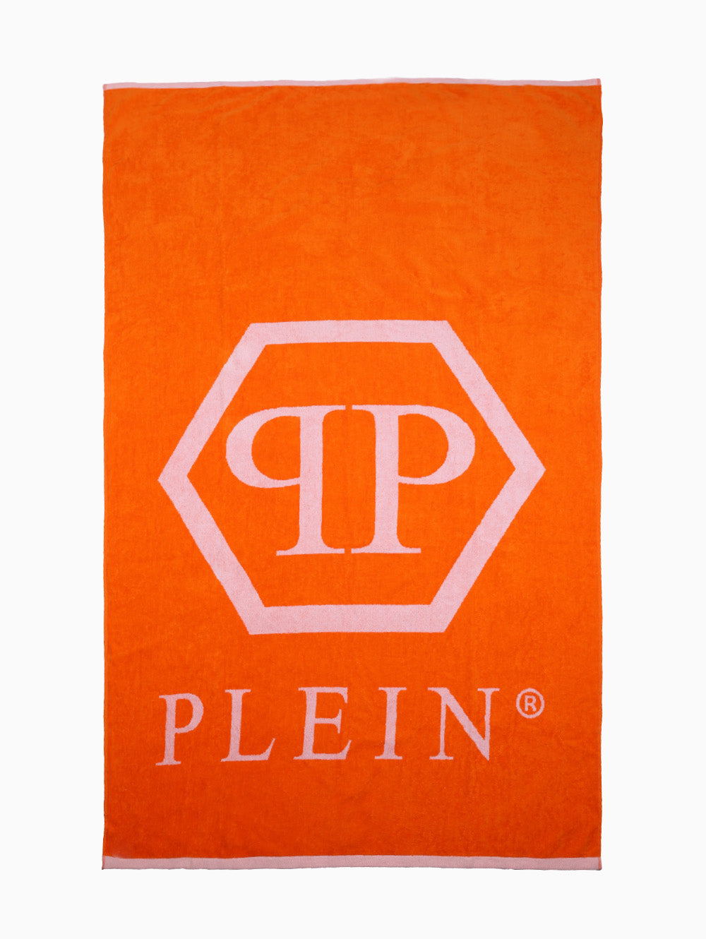 Philipp Plein orange beach towel