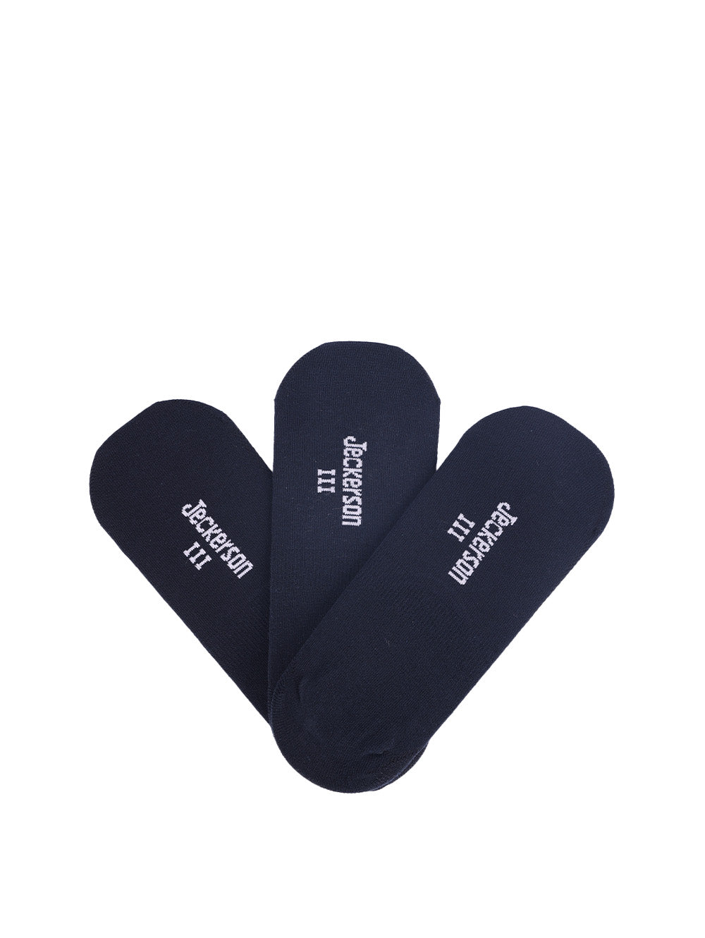 Jeckerson black no-show socks pack with logo – breathable low-cut design for men